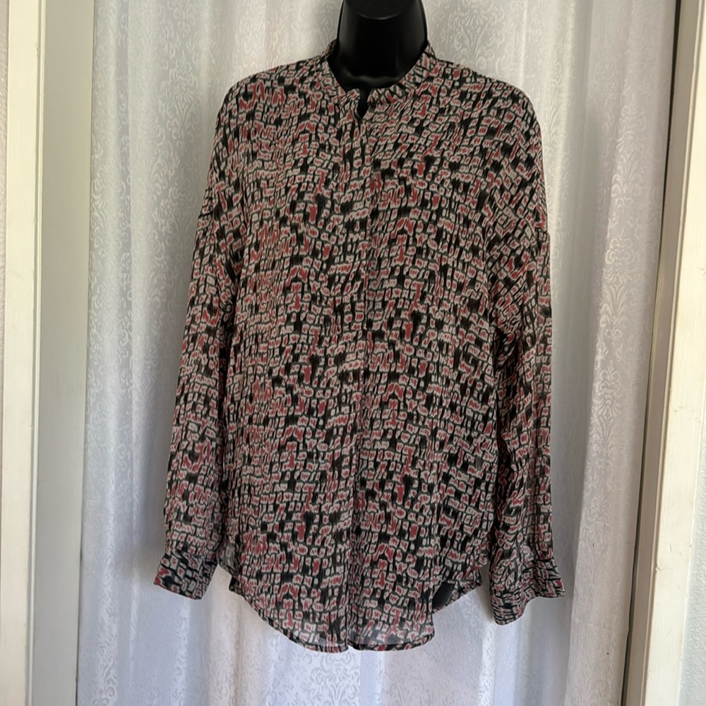 VERY J CHIFFON Blouse Sz: L